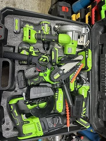 Аккумуляторный набор электроинструмента 21V/168VF Li‑Ion в кейсе at lalafo.kg Аккумуляторный набор электроинструмента 21V/168VF Li‑Ion в кейсе