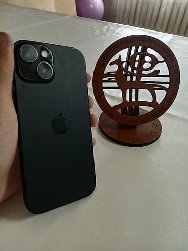 IPhone 15, 128 ГБ, Black Titanium, Зарядное устройство, Защитное стекло, Чехол, 81 % — 1