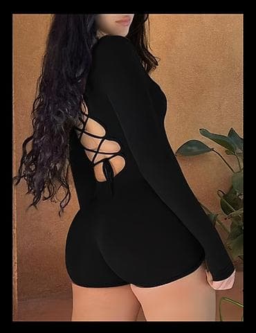 кат обувь: Черный женский боди для танцев high heels с длинными рукавами и — 1