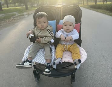 велосипед электро: Коляска, цвет - Серебристый, Б/у — 1