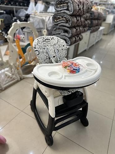 развивающий коврик с бортиком: Стульчик для кормления, Другой бренд, Пластик, Другой вид, цвет - Голубой — 4