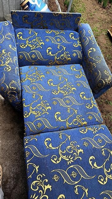 стенки ош: Кресло-кровать, Б/у, Односпальный, Платная доставка, цвет - Синий — 5