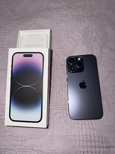 поко ф3 8256 цена в бишкеке: IPhone 14 Pro, Deep Purple, Кабель — 1