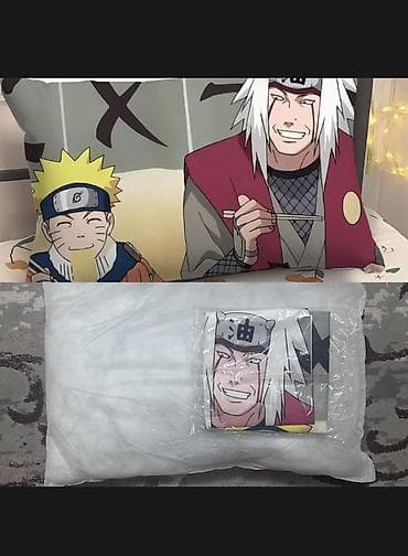 аниме коврик: Декоративные подушки с аниме-принтами (Naruto) 1. Обито подушка с — 2