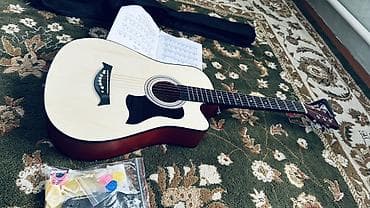 сколько стоит прогулочный катер: Акустическая гитара 40" с вырезом (cutaway), цвет – натуральный — 6