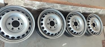 диски 5 108: Железные Диски R 16 Mercedes-Benz, Комплект, отверстий - 6, Б/у — 1