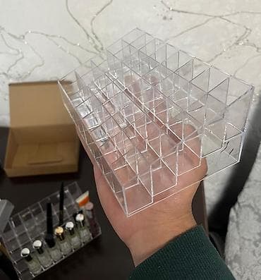 столы с полками: Органайзер для косметики и парфюмерии - Прозрачный — 3