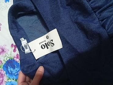 джинсы и блузка: Комплект одежды 1) Женский джинсовый сет: рубашка + пышная юбка - — 6