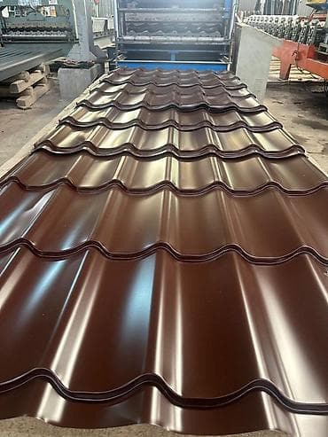 Металлочерепица из оцинкованной стали с полимерным покрытием