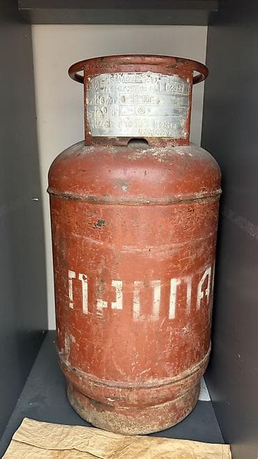 Бытовой газовый баллон, Наполнение: Пропан, Объем баллона: 25 л, Б/у, В розницу