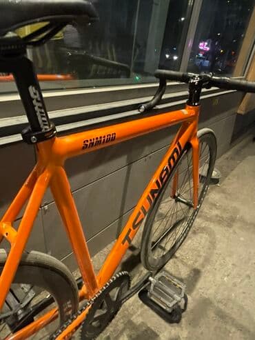 купить фикс в бишкеке: Шоссейный велосипед, Tsunami, Рама M (156 - 178 см), Б/у — 3