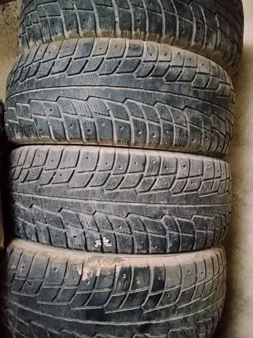 Спил деревьев, заготовка дров: Шины 235 / 55 / R 17, Зимняя шипованная, Комплект, Легковые, Michelin — 2