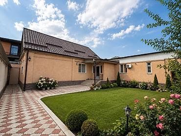 квадрат: 🏡 **Продается стильный дом в районе КНУ, Бишкек!** ✨ **4 комнаты | — 6