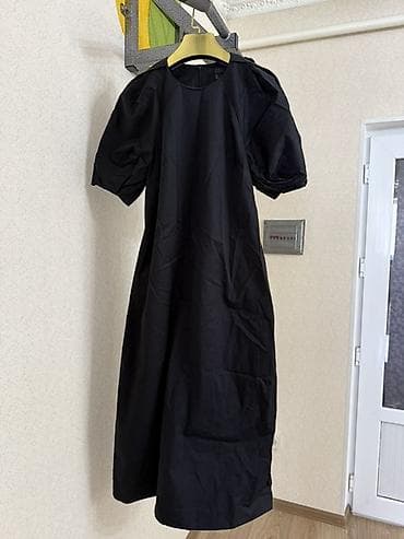 dress: Повседневное платье, Длинная модель, Хлопок, Оверсайз, S — 2