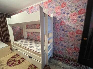 детская кровать 7 в 1: Детская гарнитура, Новый, Для девочки, Для мальчика, Дерево, цвет - Белый, Платная доставка, Самовывоз — 4