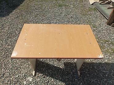 школьная парта бу: Офисный стол, Б/у, Нерегулируемый, Прямоугольный, ЛДСП — 2