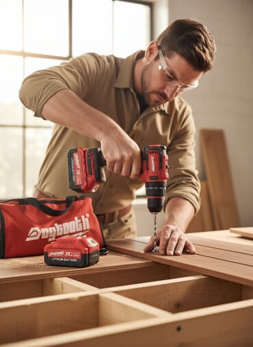 насадки для шуруповерта: Бесщеточная аккумуляторная дрель-шуруповерт Dogbooth Комплектация: - — 1