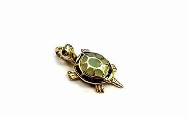 черепаха золото: Подвеска-черепашка 585 пробы вес 2.4 - Форма: объёмная фигурка — 5