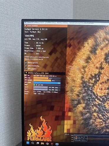 proноут: Компьютер, ядер - 6, ОЗУ 32 ГБ, Для несложных задач, Б/у, Intel Core i5, NVIDIA GeForce RTX 3060, NVMe — 9