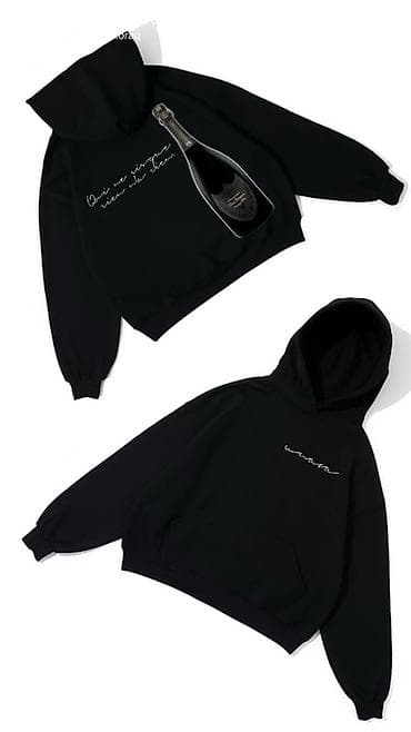 мужкие худи: CHAMPAGNE COLLECTION Oversize-худи с фирменным минималистичным лого — 2
