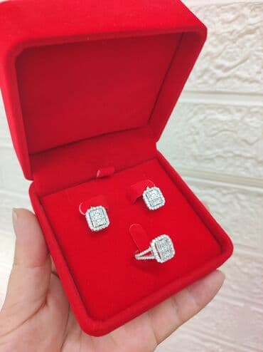 свадебные наборы ручной: Набор украшений, Проба 925, Женские, Новый — 4