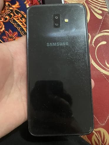 micro sd 256: Samsung Galaxy J6 Plus, Б/у, 32 ГБ, цвет - Черный, 2 SIM — 1