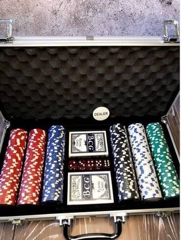 набор фишек для покера: Покерный набор - этонабор для игры в покер в алюминиевом кейсе (300 — 3