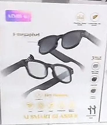 Очки: Умные очки с камерой и аудиосистемой - Лаконичная черная оправа — 1