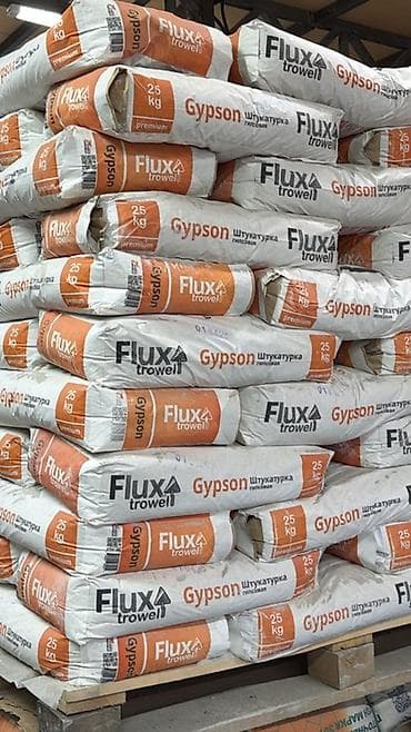 Штукатурка Flux trowel, Гипсовая, Ручного нанесения, Универсальная