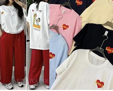 рваные джинсы: Футболка Love is… Хб футболки - Унисекс, свободный крой, круглый — 4