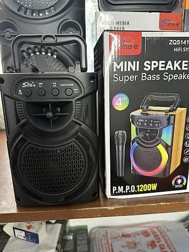 Аудиотехника: Портативная акустика Sing-e ZQS14103W (HiFi System) с микрофоном - — 1