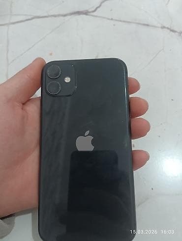 Apple iPhone: IPhone 11, Б/у, 64 ГБ, Черный, Защитное стекло — 1