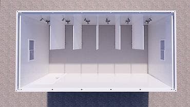 душивые кабины: Душевая кабина Прямоугольная, Размер: 6 Покрытие: Другое покрытие — 2