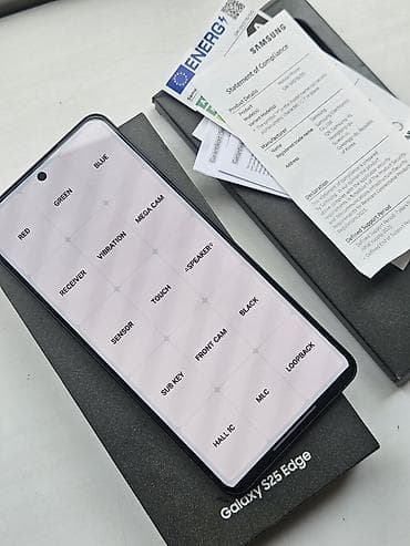 google fold: Samsung Galaxy S25 Edge, Новый, 256 ГБ, цвет - Черный, 2 SIM, eSIM — 2