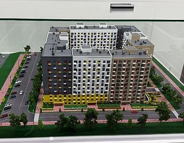 Батирлер: 1 бөлмө, 46 м², Элитка, 10 кабат, Даяр ПСО (өзү оңдоп түзөтүп бүтүү үчүн) — 1