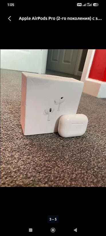 samsung 30: Наушники Apple AirPods Pro2 качество хорошее заряд держит 2-3 дня — 5