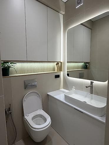osh flat: 2 комнаты, 55 м², Асанбай мкр Элитка, 3 этаж, Евроремонт — 7