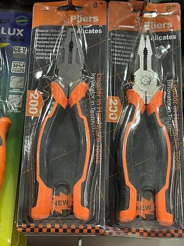 клещи обжимные: Комбинированные пассатижи 8" - Назначение: захват, удержание — 1