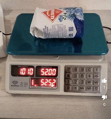 Торговое оборудование: Продуктовые весы для магазинов и кафе до 30кг. Зарядка толстые — 2
