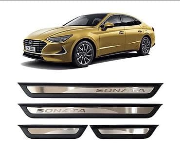 пороги x5: Внутренние накладки порогов Hyundai, 2020 г., Б/у, Оригинал — 1