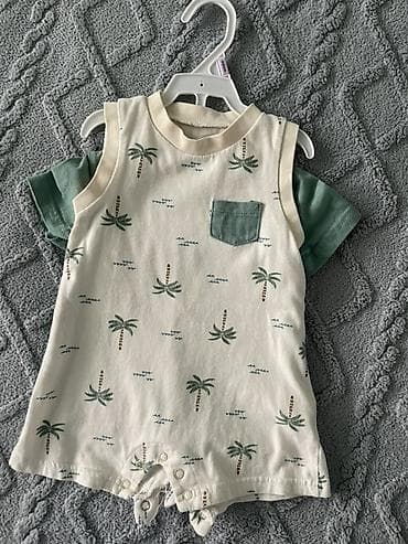 Боди: Боди, цвет - Серый, Б/у — 5