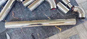 Дымоходы: Дымоход для газового котла, Материал: Нержавейка, Конструкция: Коаксиальный, Диаметр: 100 мм, Новый — 8