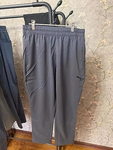 Мужские брюки, M, Puma, Новый, цвет - Серый, Самовывоз