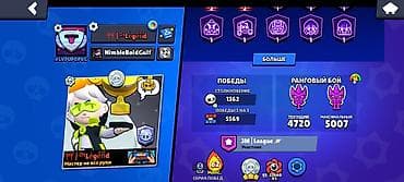Техника жана электроника: Игровой аккаунт Brawl Stars Основное: - 58 666 трофеев (рекорд 58 — 3