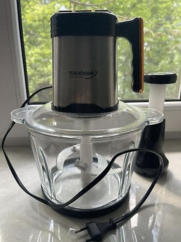 Кухонный измельчитель Техномир с стеклянной чашей - Мощный моторный