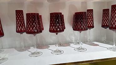 ложки бу: Набор бокалов и стаканов из цветного хрусталя - Коллекция — 7