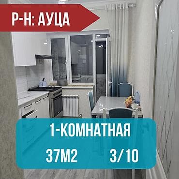 1 комната, 37 м², АУЦА Элитка, 3 этаж, Евроремонт — 1