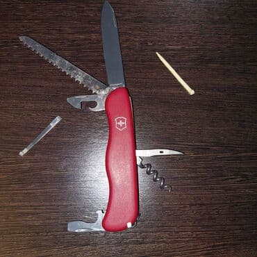 дом вещи: Мультитул-нож Victorinox (швейцарский армейский нож) с красными — 1