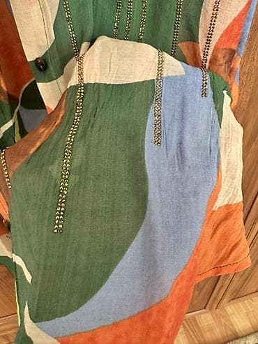 турецкая рубашка: Рубашка Турция 🇹🇷с длинным рукавом и абстрактным принтом. - Материал — 2