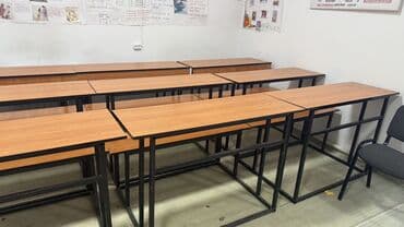 шкаф купе с подсветкой: Учебные парты/столы для класса - Тип: двухместные прямоугольные парты — 2